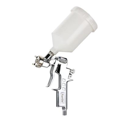 China Paint Spray Gun 1.5mm Crown 600ml Spray Gun Manual Glitter 1.3mm Adapter Aerosol Alcohol Barber Gravity Fed Spray Gun for sale