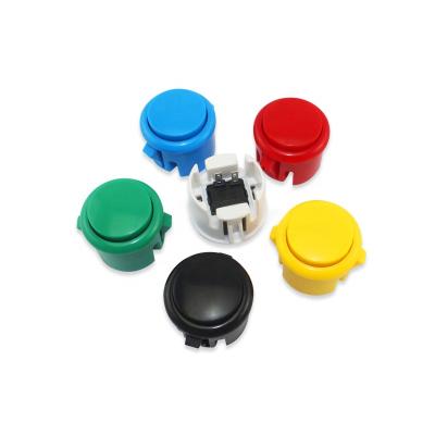 China Arcade Machine Parts SANWA Style Zero Delay Switch Electronic Game Plastic Push Button for sale