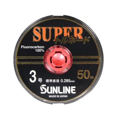 China Sunline Tornado 50m Carbon Fluorocarbon Carp Super Transparent 100% Float Marker Line for sale