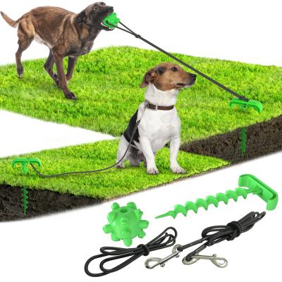 China Sustainable Outdoor Profession Ball Rope Eco Friendly Dog Chew Toys For Aggressive Dog Chewers Toy Set for sale