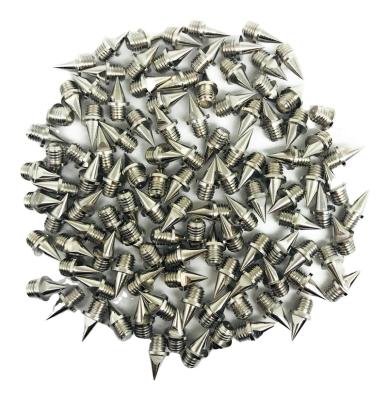 China 1/4 inch 6mm replacement track spikes pyramid type for 6mm track shoes for sale