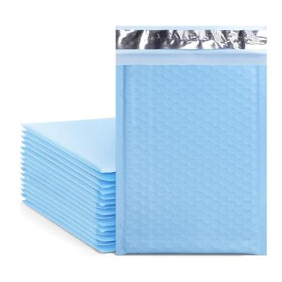 China Wholesale custom waterproof mailing bag 6x10 inch light blue polyethylene bubble envelope bag shipping courier bag for sale