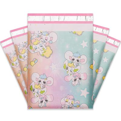 China custom mailers rainbow poly mailing clothing bags for sale