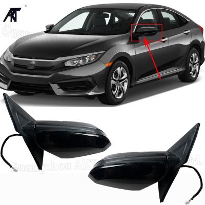 China External Side Rearview Mirrorfor For Honda Civic Sedan Black Mirror Assembly 2016-2020 Civic Right CAR MIRROR for sale