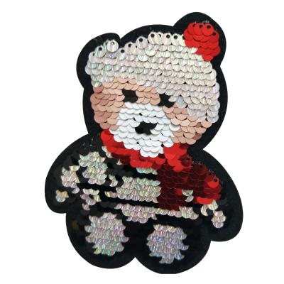 China 3D Customized Cartoon Embroidered Patches And Backing Sequin Patches For Apparel for sale