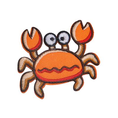 China hot selling custom 3D cartoon crab improvement patch with low price for sale