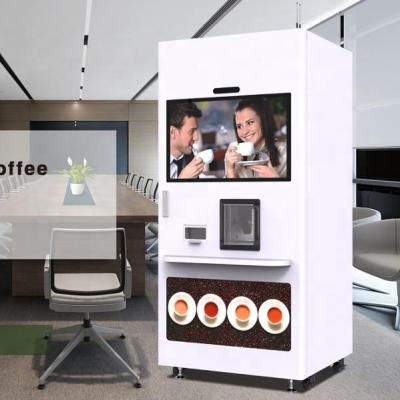 China Big Self-Service Smart Coffee Bean Grinder Vending Machine For Outdoor Public Use for sale