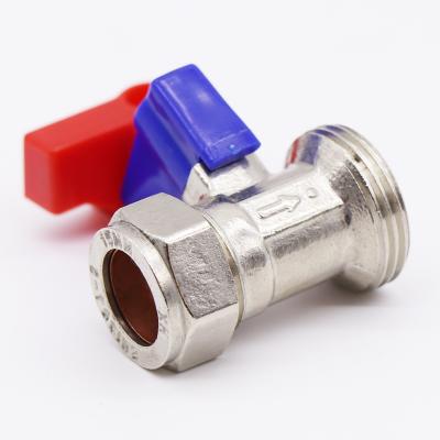 China China Home Supplier Kitchen Compress 15mm Straight Brass Washing Machine Valve for sale