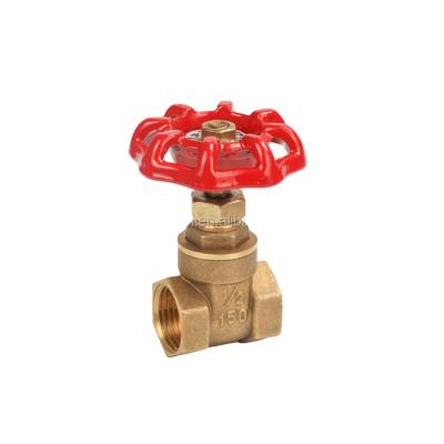 China General Wheel Handle Forged Brass Female Gate Valve Threads for sale