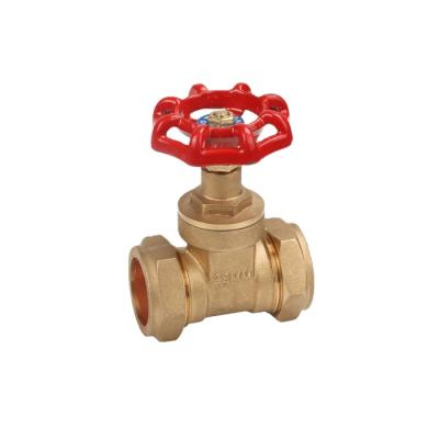 China General High Quality Wheel Handle Forged Brass Female Gate Valve Threads for sale