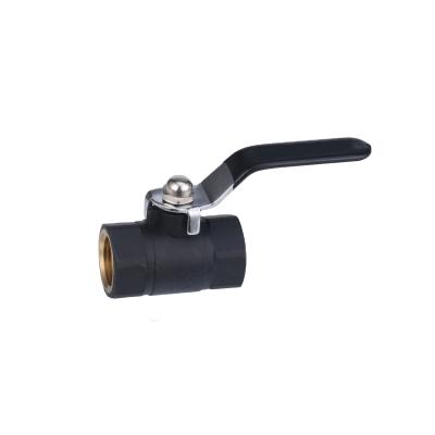 China General Yuhuan Universal Ball Valve Nylon Plastic Brass Female Internal Black Plastic Ball Valves for sale