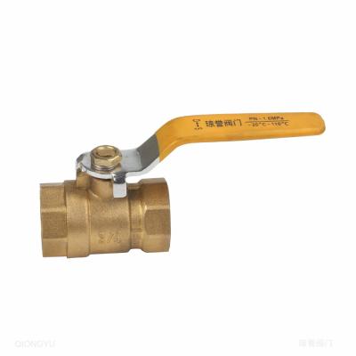 China General Yuhuan High-quality Brass Ball Valve Water Valve Female for sale