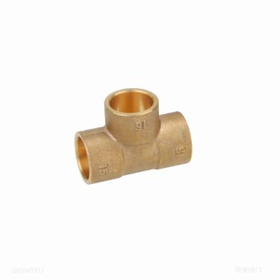 China Brass Brass Weld Tee Pipe Fitting Fit Tube Fitting for sale