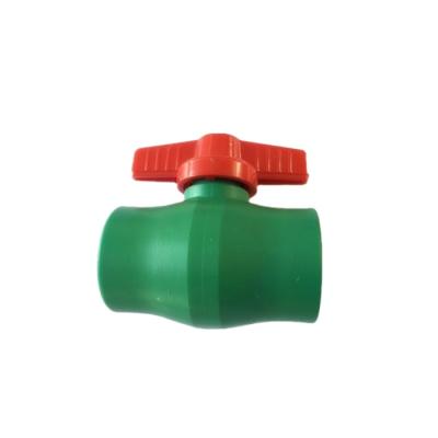 China High Quality And Low Price General PPR Ball Valve With Brass Ball for sale