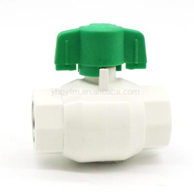 China General PPR Plastic Brass Ball Valves ABS Handle Greenhouse Low Pressure Wholesale Gardening Valve for sale