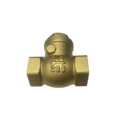 China Factory style latest general brass check valve directly with swing low pressure brass valve-Qiongyu for sale