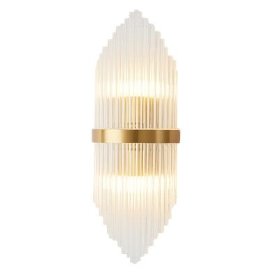 China Decorativel Lighting Nordic Minimalist Crystal Light Luxury Postmodern Wall Lamp Bedroom Bedside Living Room Background Wall Lamp for sale