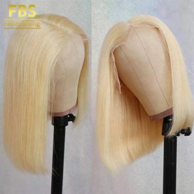 China Brazilian Short Hair Straight Bob Wig, 13*4 13*6 613 Silky Straight Virgin Hair, Bob Wigs Human Hair Lace Front FBS for sale