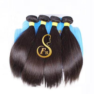 China FBS Silky Straight Wave Can Be Dye&iron Hair Bundles, Grade 9A Peruvian Hair, Double Drawn Super Bone Straight Hair Extensions for sale