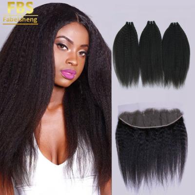 China FBS Hair Bundle Virgin Yaki Straight Hair Loose Curly Indian Raw Indian Curly Cuticle Aligned Human Hair Bundle Big For Black Women for sale