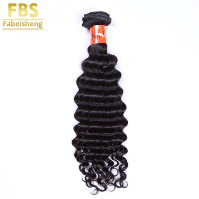 China Raw Deep Wave FBS Indian Hair Loose Bulk Unprocessed, Double Drawn European Hair Extensions, 40 42 Inch Deep Wave Bundles Wig for sale