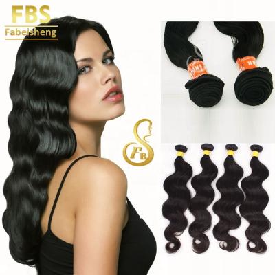 China Wholesale Body Wave FBS Hair Extension Raw Virgin Human Hair With Long Body Wave Ponytail Bundles for sale