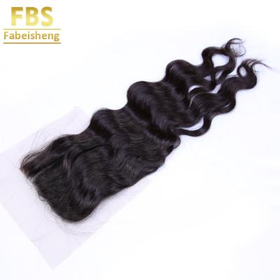 China High Quality 100% Transparent Skin FBS Hair Closures With 100% Italian Digital HD 4*4 Wave Hair Toupee For Women for sale