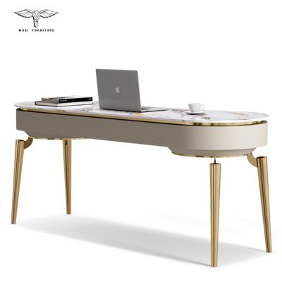 China (Size) Nordic Modern Luxury Marble Adjustable Light Desk Minimalist Study Lacquered Desk for sale