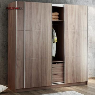 China Factory Price Good Quality Small Cherry Large Volume Solid Wood Painted Wardrobe for sale