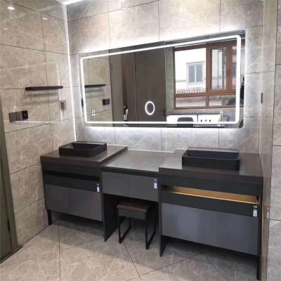 China Durable European Modern Bathroom Vanity, Bathroom Furniture, Large Size Agglomerated Stone Bathroom Cabinet for sale