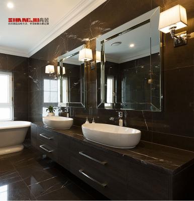 China Modern Chinese Bathroom Vanity Wooden Bathroom Cabinet For Bathroom Project for sale