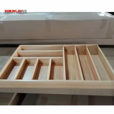 China Modern Solid Wood Kitchen Utensils Drawer Organizer for sale