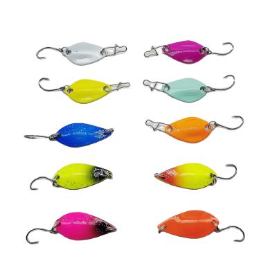 China 2g/5g Factory Wholesale Metal Mouth Hook Sequins Colorful Single Mouth Horse White Stripssaltwater Fishing Lure for sale