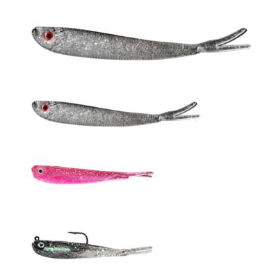 China Polyvinyl Chloride Brave Top Selling Lure Bifurcated Soft Tail Fishing Artificial PVC With Soft Hook China Lure for sale