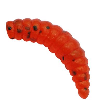 China Hot-selling Wholesale 100pcs Artificial Silicone Larva Worms Soft Lures Fishing for sale