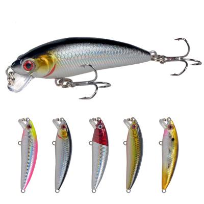 China Plasitc 60mm 5.5g Floating Hard Bait Wobbler Jig Bait Crankbait Carp Striped Bass Fishing Tackle for sale