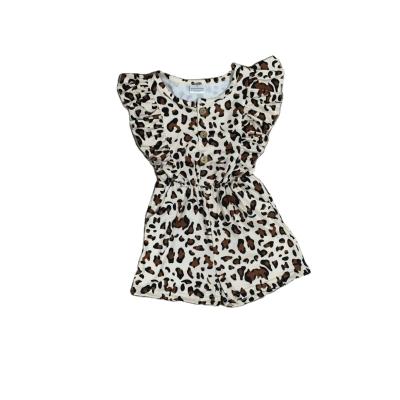 China Shortly 2021 New Style Fashion Kids Clothes Baby Leopard Print Romper Kids Wear Casual Jumpsuit for sale