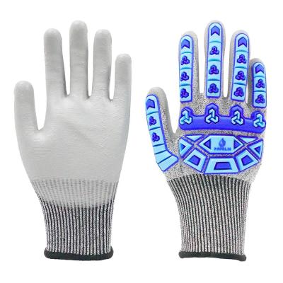 China Customizable PU Protective Gloves Advanced Anti-collision Safety Gloves Anti-slip Anti-puncture Labor Protection Gloves for sale