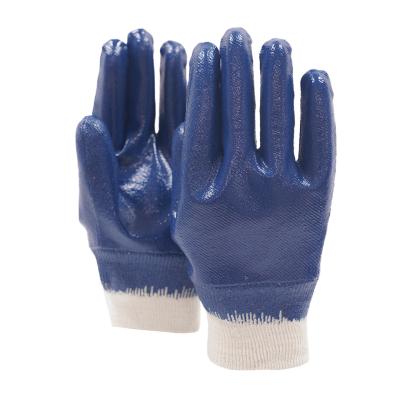 China Blue Nitrile Coated Thermal Work Gloves For Chemical / Oil Handling Protection for sale