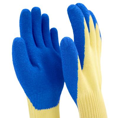 China 10 Gauge A2 Latex Coated Gloves , Safety Fire Resistant Knit Work Gloves for sale