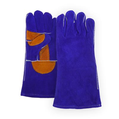 China Safety Welding Leather Gloves , Extended Palm Protection Gloves for sale