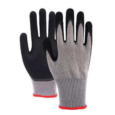 Chine Anti abrasif Gants de travail industriel à forte adhérence A5 Résistant aux coupures Gants mécaniques HPPE Anti abrasif à vendre