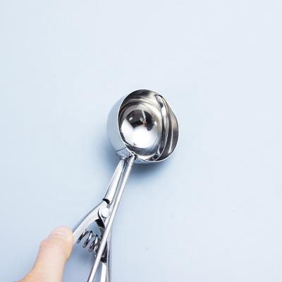 China Mechanical Stainless Steel 4cm 5cm 6cm Cookie Scoop with Trigger Release Scoop for sale