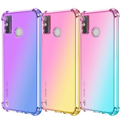 China Gradient Shockproof Case For TECNO Mobile Phone Case SPARK 6 GO Camon 15 Gradient CD7 for sale