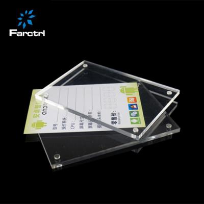 China High Quality Eco - Friendly Price Tag Acrylic Counter Menu Holder Open Stand for sale