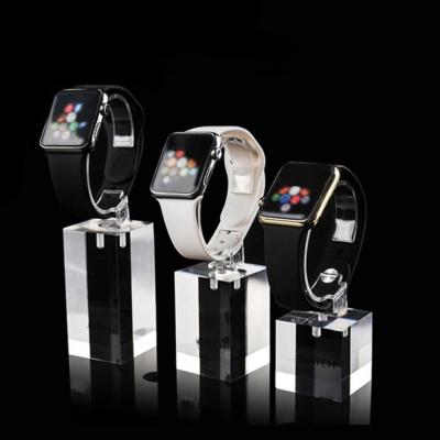 China Factory Custom Cheap Price Eco-friendly Acrylic C Ring Wrist Watch Display Stand For Retail Store Showcase for sale