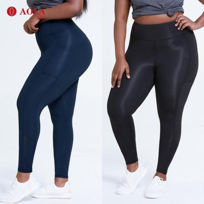 China AOLA Breathable Plus Size Exercise Women's Clothing Fitness Clothing Workout Clothing Plus Size Leggings for sale