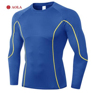 China AOLA Sports Culture Seamless Longsleeve Gym Long Sleeve Tops Activewear Antibacterial Wholesale Sporting Sleve Shirts for sale