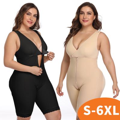 China Breathable High Waist Shapewear Tummy Control Push Butt Compression Full Body Shaper Women Plus Size Shapers for sale