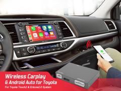 Car video interface for Toyota cars support wireless carplay mirror link and original rear camera